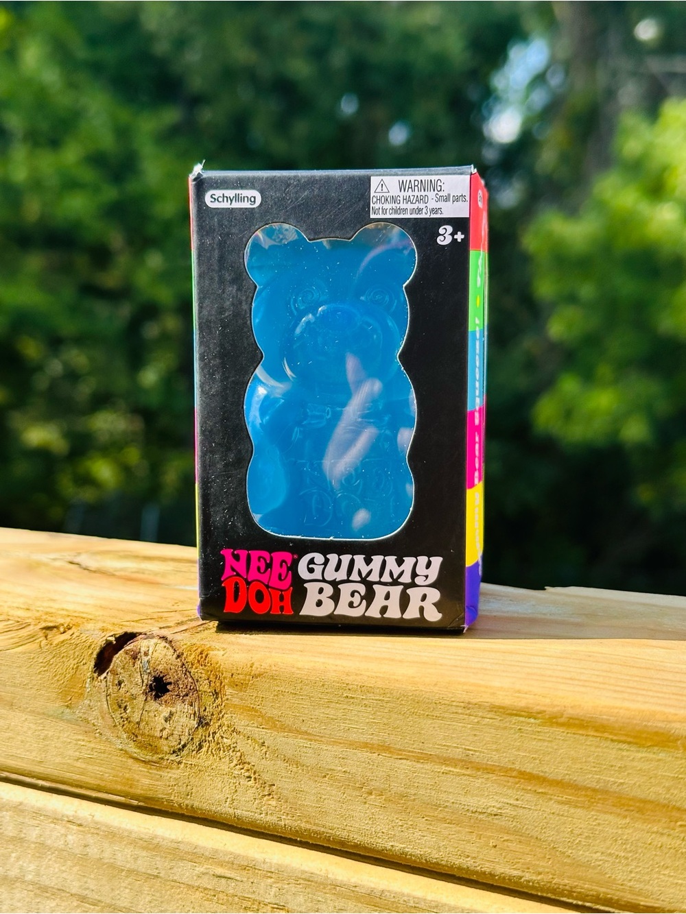 Authentic Schylling NeeDoh Gummy Bear - BLUE